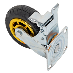Castor Wheels 4 x 6" 150mm Swivel Silent Caster 2 Brakes 800KG