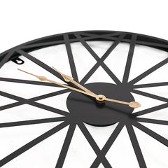 Large Metal Outdoor Wall Clock – Weather-Resistant for Garden and Home Decor