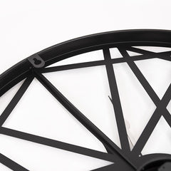 Large Metal Outdoor Wall Clock – Weather-Resistant for Garden and Home Decor
