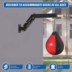 Speed Bag Punching Boxing Bag Wall Mount Reflex Training
