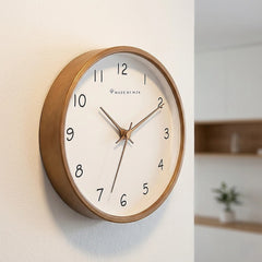 10" Clock Wooden Modern Wall Art