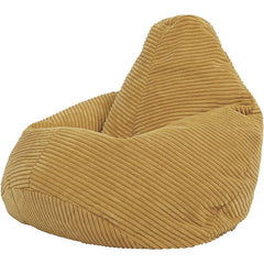 Jumbo Cord Beanbag Chair Cover Unfilled Large Bean Bag - Mustard