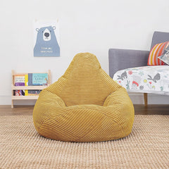 Jumbo Cord Beanbag Chair Cover Unfilled Large Bean Bag - Mustard