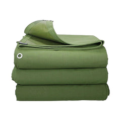 3x4M Army Heavy Duty Waterproof Canvas Tarp Tarpaulin Sun Blocked Dustproof