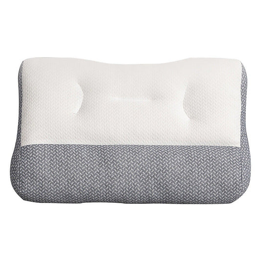 Ergonomic Contour Bed Pillow with Soybean Fibre Fill & Washable Cover