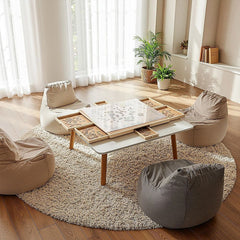 1500 Piece Rotating Wooden Jigsaw Puzzle Table 6 Drawers Board