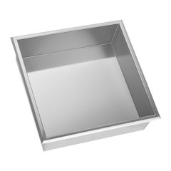 336 x 336 x 101mm Shower Niche Single Shelf Organizer No Tile Needed in Stainless Steel Finish