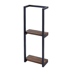 Stylish Bathroom Towel Storage Rack with Wooden Shelves