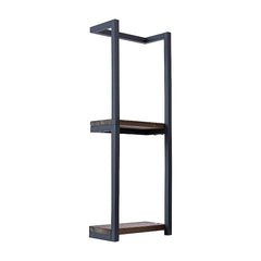 Stylish Bathroom Towel Storage Rack with Wooden Shelves