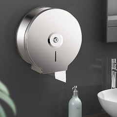 Brushed Stainless Steel Wall Mounted Toilet Paper Towel Dispenser