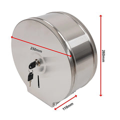 Brushed Stainless Steel Wall Mounted Toilet Paper Towel Dispenser