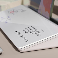 Glass Desktop Buddy Whiteboard Office Writing Desk