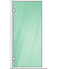 90x80cm Corner Frameless Shower Screen – Gold U-Brackets with SS Hinges for Contemporary Bathrooms