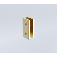 90x80cm Corner Frameless Shower Screen – Gold U-Brackets with SS Hinges for Contemporary Bathrooms
