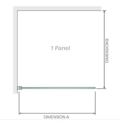 110x110cm Corner Frameless Shower Screen – Gold Wall Channel with SS Hinges for Modern Bathroom Style