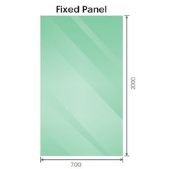 120x70cm Corner Frameless Shower Screen – Gold U-Brackets with SS Hinges for Contemporary Bathrooms
