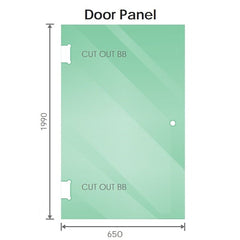 120x120cm Corner Frameless Shower Screen with Gold Brackets and Brass Hinges - U-Brackets and Floor U-Bracket