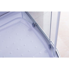 100x100cm Rounded Curved Shower Base in White