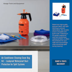Air Conditioner Cleaning Cover Bag Kit – Leakproof Waterproof Dust Protection for Split Systems