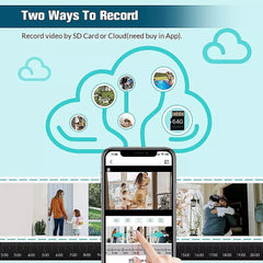 9MP Wireless Solar Camera WIFI Security Outdoor Battery PTZ CCTV Home House V380