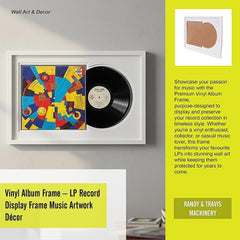 Vinyl Album Frame – LP Record Display Frame Music Artwork Décor