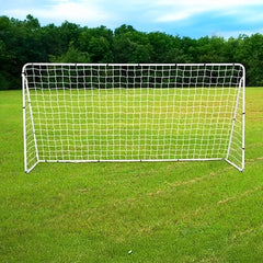 3.6m x 1.8m Portable Soccer Goal Net Steel Post Frame Backyard Football Training Set