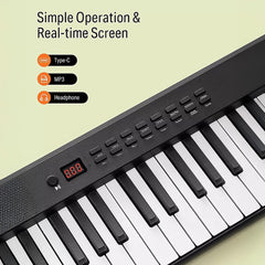 Folding Digital Piano 88 Key Velocity-Sensitive + Carry Case Pedal