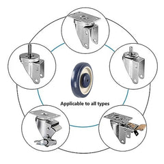 8 x 5" Diameter Wheels Nuts and Bolts included