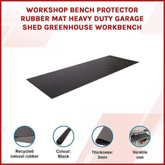 Workshop Bench Protector Rubber Mat Heavy Duty Garage Shed Greenhouse Workbench