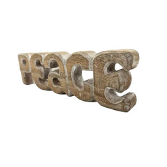 Handcrafted Peace Ornamnetal Sign 30cm