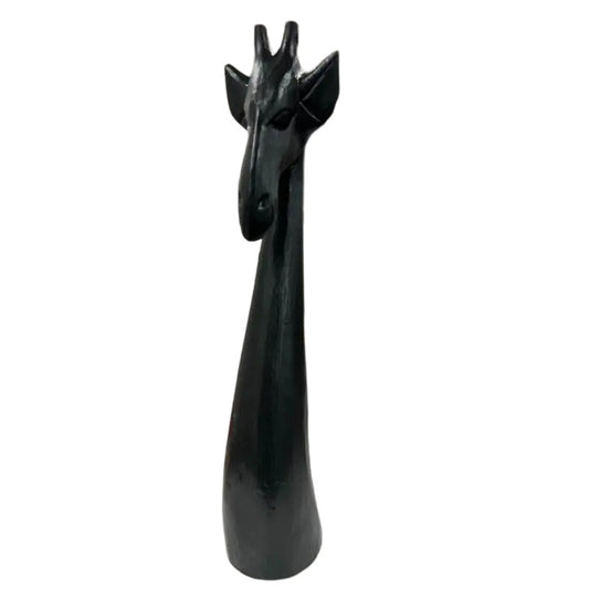 Handcrafted Black Giraffe Ornament 49cm