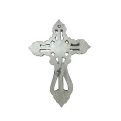 Handcrafted Cross W Gold Centre 21cm