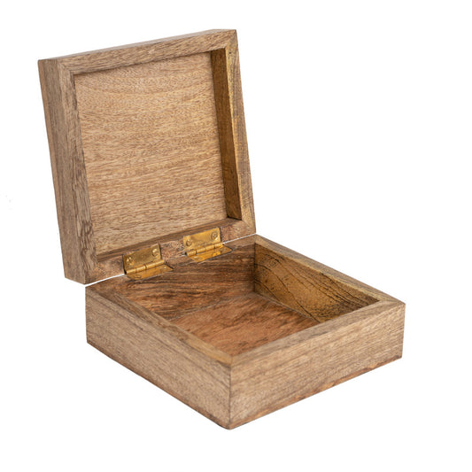 Handcrafted Carved Mandala Box 14cm