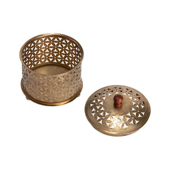 Handcrafted Round Punched Flower Box 12cm