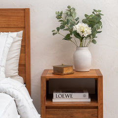 Handcrafted Square Mango Wood Box W Metal Pressed Lid 12cm