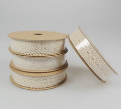 bulk 72 3m Cotton Lace Ribbon 16mm w Assort Display Box