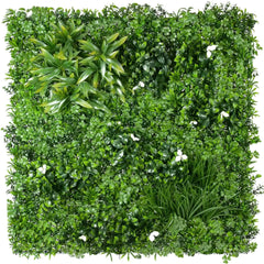 Luxury White Oasis Vertical Garden / Green Wall UV Resistant 1m x 1m