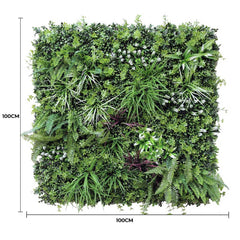 Luxury Vista Green Recycled Vertical Garden / Green Wall UV Resistant 100cm X 100cm