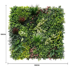 Luxury Evergreen Rainforest Recycled Vertical Garden / Green Wall UV Resistant 1m x 1m