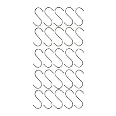 Stainless Steel Hanging S Hooks 12cm X 6cm 25 Pieces