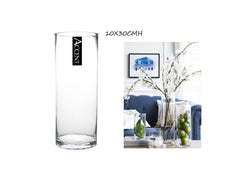 bulk 12 Glass Cylinder Vase 30cm