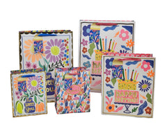 bulk 24 Xlarge Vigorous Flowers Gift Bag Assort 42cm