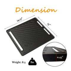 ASMOKE Pre-Seasoned Matte Enamel Cast Iron Reversible Grill/Griddle