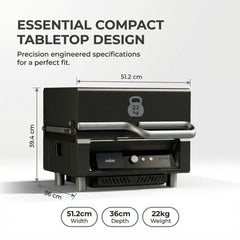 ASMOKE Essential Portable Smart Pellet Grill & Smoker + Assorted Flavors 20LBs (9kg) Premium Wood Pellets (Oak/Cherry/Apple)