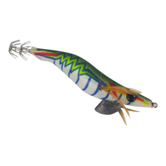 Finesse Rumoika Squid Jig, Green Prawn, size 3.5, 2 pack