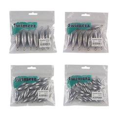 Swimerz Bulk Pack Torpedo Trolling Sinker, 4 sizes, Qty 58