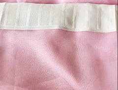 2 Sheer Voile Curtains 544cm wide 230cm drop+30 Hooks Pinch Pleat New Pink