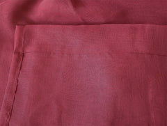 2 Long Drop Sheer Voile Curtains 590cm wide 270cm Drop Pinch Pleat + Hooks Wine
