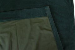 Large Thick Faux Mink Velvet Curtains 270x 230cm+15 Hooks Pinch Pleat, Green,New