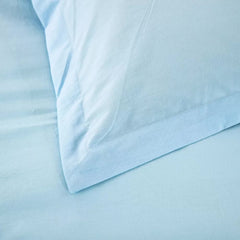 100% cotton Premium Doona Duvet Quilt Cover Set with Soft Pillowcases - Aqua-Double